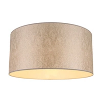 Lampshade Cylinder E27 H20 Silver Fabric A1308