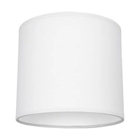 Lampshade Cylinder E27 H25 Light Gray Fabric A0800
