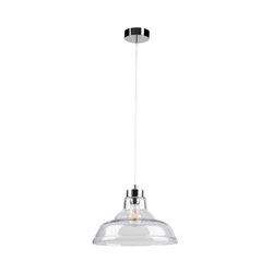 Avino Lampa Wisząca 1xE27 Max,60W Chrom/Transparentny/Transparentny 9872028