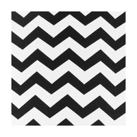 Lampshade Cylinder E27 H40 White-Black Cotton with zigzag pattern A0251