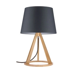 Konan Table Lamp 1xE27 Max.25W Oiled Oak/Anthracite Fabric Cable/Anthracite Fabric Shade 6514174