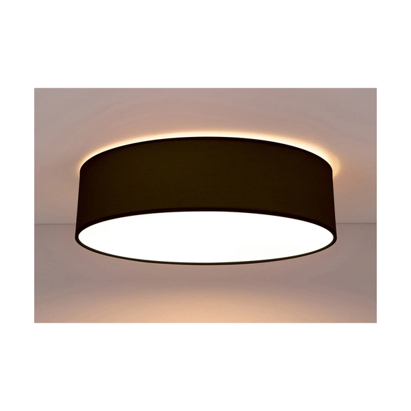 Josefina Ceiling Lamp 3xE27 Max.25W White Metal/Anthracite Fabric Shade 4783812