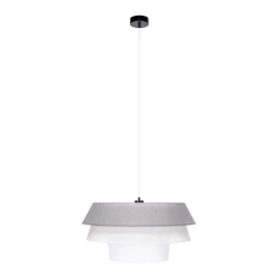 Amar Pendant Lamp 1xE27 Max.60W Black/Transparent PVC/Graphite-Grey-White 160960104