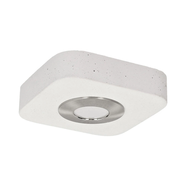 Cool Ceiling Lamp Incl. 1xLED Integrated 300lm 3000K 5W White Concrete/Satin Metal 2291137