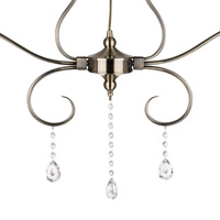 Maestra Ceiling Lamp 2xE14 Max.40W Patina Metal/Transparent Glass 5312211