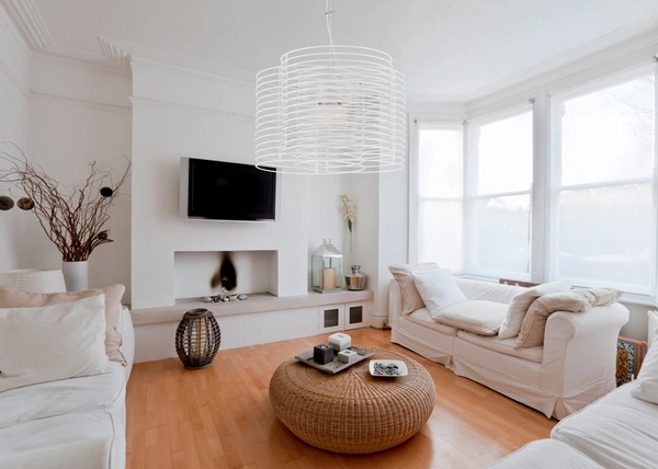 Ringo Pendant Lamp 1xE27 Max.60W Steel Metal/White Metal 1030227