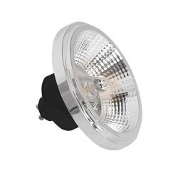 Żarówka LED 12W AR111 GU10 3000K czarna z odbłyśnikiem EKZA3391