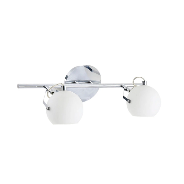 Ida Ceiling Lamp Incl. 2xLED Integrated 800lm 2700K 3W Chrome Metal/White Glass 2760228