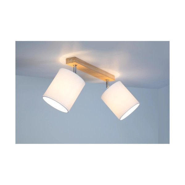 Aprillia Ceiling Lamp 2xE27 Max.25W Oiled Oak/White 56744274