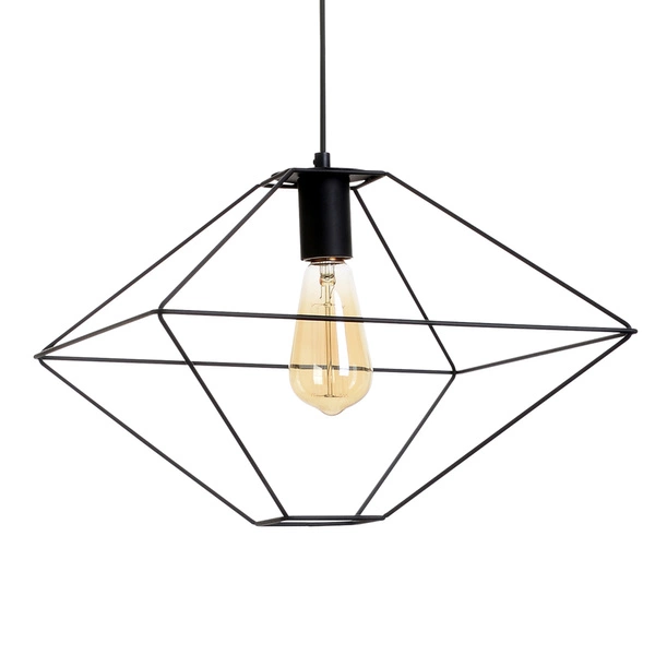 Gaia Pendant Lamp 1xE27 Max.60W Black Metal/Black PVC Cable 1840104