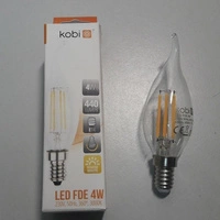 FILAMENT LED E14 4W warm 3000K candle flame decorative bulb