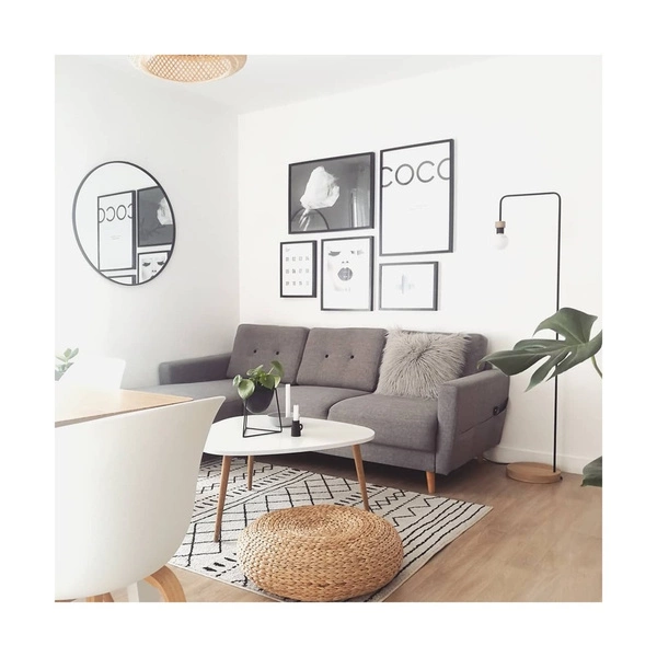 Muriel Floor Lamp 1xE27 Max.60W Oiled Oak/Black Metal/Black Fabric Cable 7274974