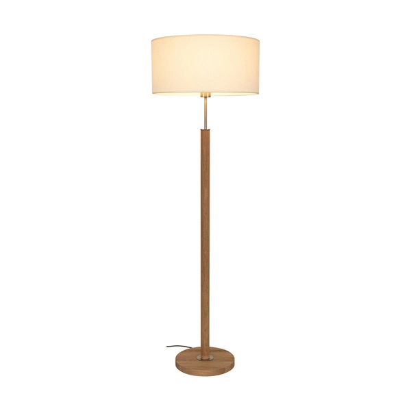 Benita Floor Lamp 1xE27 Max. 60W Oiled Oak/Matte Nickel/White 6017400511545