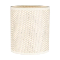Cylinder lampshade 1xE27 H20 Cream With Silver Thread FI130 H150 A1527