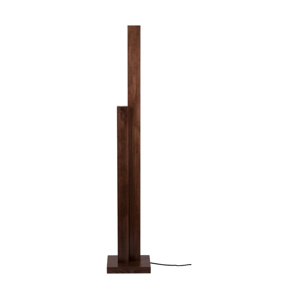 Manhattan Floor Lamp 2xLED 24V Integrated 3500lm 3000K 37,5W Walnut Beech Wood/Black Fabric Cable with Touch Dimmer 6482976
