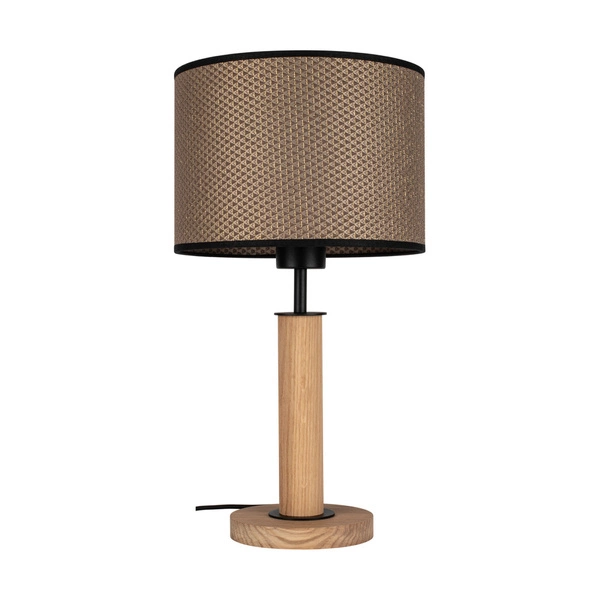 Benita Black Table Lamp 1xE27 Max. 40W Oiled Oak/Black/Brown-Black-Gold 7017400711551