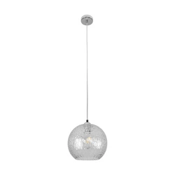 Universe Pendant Lamp 1xE27 Max.60W Chrome Metal/Transparent PVC/Transparent Glass 9722100