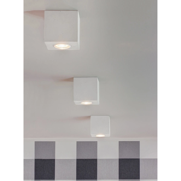 Concretedream Square Lampa Sufitowa 1xGU10 Max.6W Biały Beton 2076137
