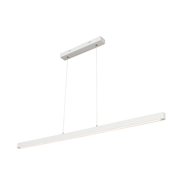 Smal Pendant Lamp 1xLED 24V Integrated 1732lm 3000K 18W White Beech Wood/Transparent PVC Cable with Touch Dimmer 1509742