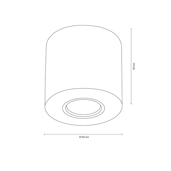 Wooddream Round Ceiling Lamp 1xGU10 Max.6W Oiled Oak 2066174