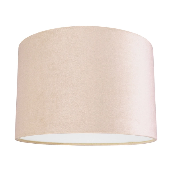 Lampshade Cylinder E27 H35 Beige Velvet A0592