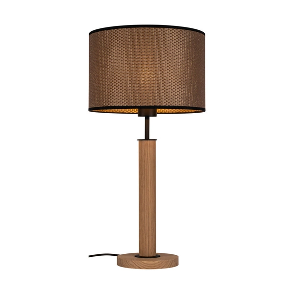 Benita Black Table Lamp 1xE27 Max.40W Oiled Oak/Black/Brown-Black-Gold 7017400811552
