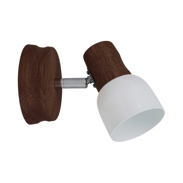 Svantje Wall Lamp 1xE14 Max.40W Walnut Beech Wood/White Metal 2239176