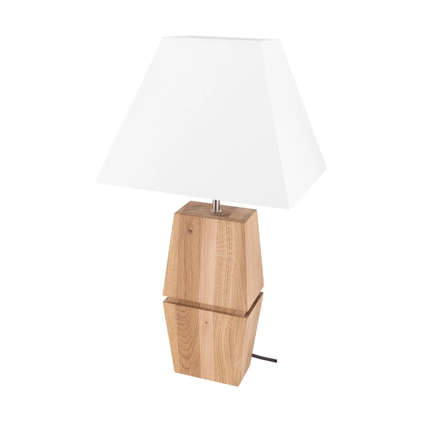 Logan Table Lamp 1xE27 max. 40W Oiled Oak/White 7017412511688