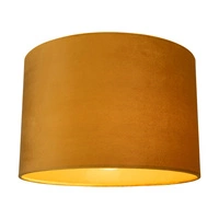 Lampshade Cylinder E27 H40 Honey Velvet A1076