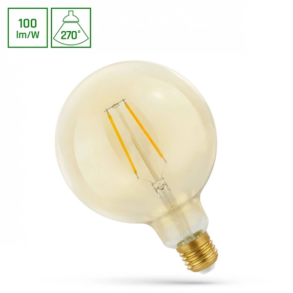 LED filament bulb wi-fi GLOB G125 E27 Amber 5W dimm | dimmable