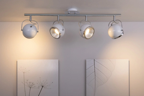 Ball Ceiling Lamp Incl. 4xGU10 LED 6W White Metal 2686482