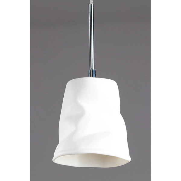 Joelle Pendant Lamp 9xG4 Max.20W Chrome Metal/White Ceramics 1870902
