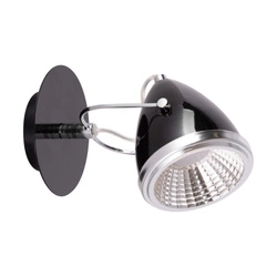 Oliver Wall Lamp Incl. 1xGU10 LED 5,5W Chrome Metal/Black Metal 5109104