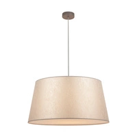 Prata Pendant Lamp 1xE27 Max.40W Gray Metal/Transparent PVC Cable/Silver Fabric Shade 957280327