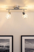 Lena Ceiling Lamp 2xG9 Max.28W Chrome Metal/Transparent Glass 2095228