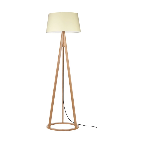 Konan Floor Lamp 1xE27 Max.60W Oiled Oak/Anthracite/Cream 6422174