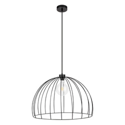 Coop Pendant Lamp 1xE27 Max.60W Black Metal/Black PVC Cable 1883904