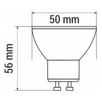 GU10 9.6W 36° DIM dimmable 3000K | warm bulb