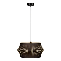 Lotus Lampa Wisząca 1xE27 Max.60W Czarny/Transparentny PVC/Antracyt 15630104