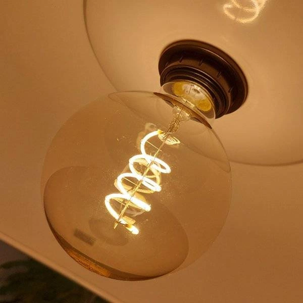 Filament spiral LED bulb G95 4W E27 warm color 2700K