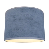 Lampshade Cylinder E27 H30 Blue Velvet A0426