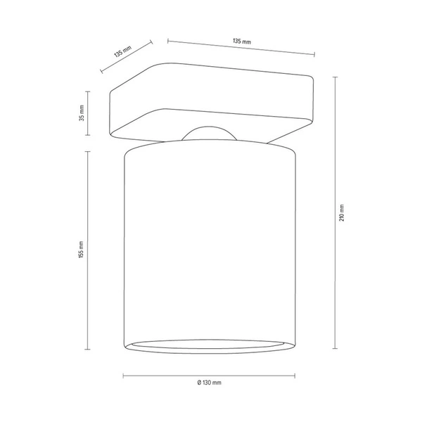 Gentle Wall Lamp 1xE27 Max.25W Gray Concrete/White Fabric Shade 2321136