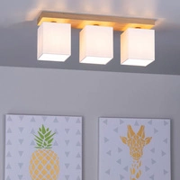 Inger Ceiling Lamp 3xE27 Max.25W Oiled Oak/White 2284374