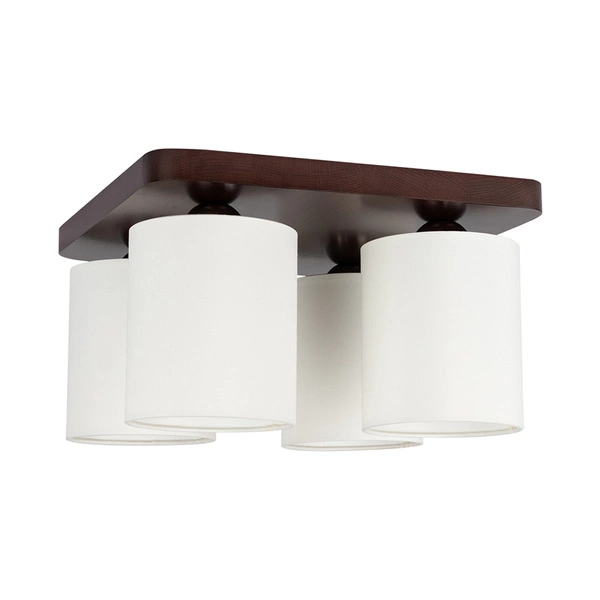 Jenta Ceiling Lamp 4xE27 Max.25W Walnut/White 8512476