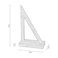 Segel Table Lamp 2xLED 24V Integrated 770lm 3000K 8,5W White Beech Wood/Black Fabric Cable with Touch Dimmer 7213902