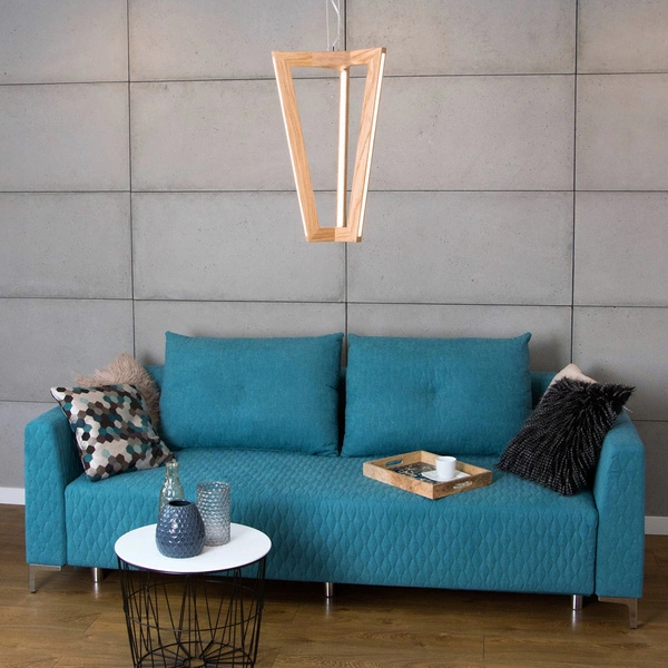 Lampa Wisząca Leif ''In&Out'' 6xLED 24V Zintegrowana 4000lm 3000K 43W Dąb Olejowany/Przezroczysty Kabel PCV 1539274