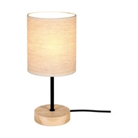 Boho Lampa Stołowa 1xE27 Max.25W Dąb Olejowany/Czarny/Czarny PVC/Beżowy 77791974