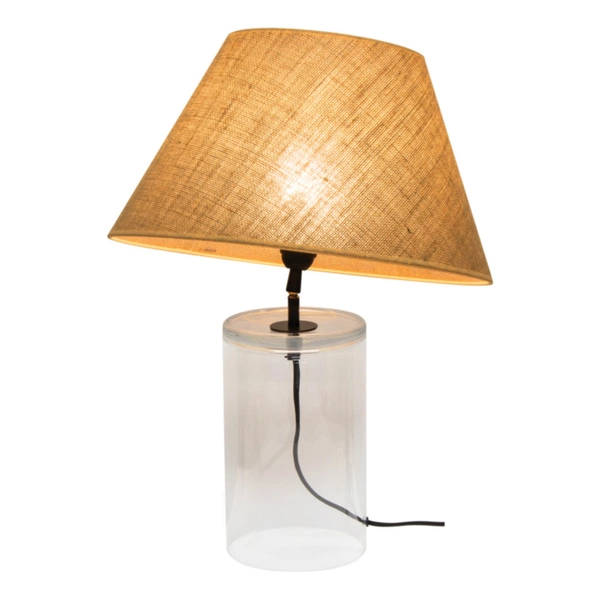 Jute Glass Lampa Stołowa 1xE27 Max.40W Transparentny/Czarny/Beżowy 779119110