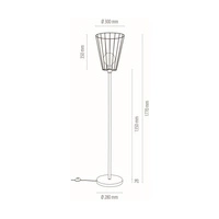 Swan Floor Lamp 1xE27 Max.60W Black/Black 12430104