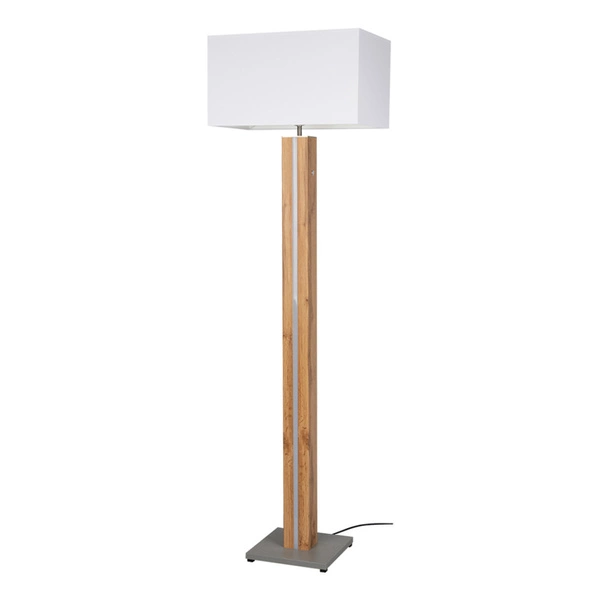 Flame Floor Lamp 1xE27 Max.60W, 1xLED 12V Integrated 16W Gray/Oak veneer/Transparent PVC/White Touch Dimmer 620119187